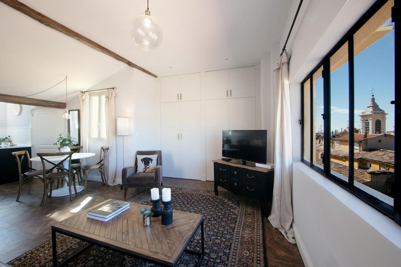 Cocoon Loft - Magnifique Loft Sous Toit, Refait A Neuf, Vues Splendides, Clim, Wifi Appartement Nice Buitenkant foto